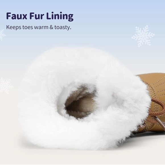 DREAM PAIRS Girls Mid-Calf Winter Snow Boots for Little Kids/Big Kids Size 10 - Picture 3 of 9